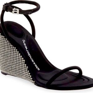 Authentic Alexander wang size 8 crystal embellished wedge sandal BEST OFFER